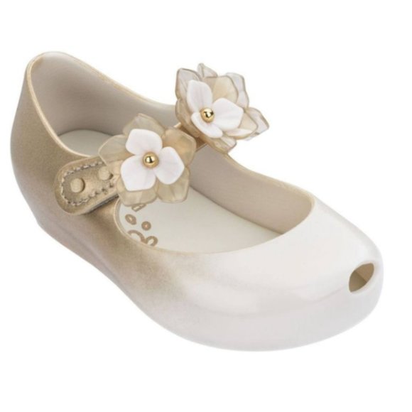 Mini Melissa Other - Mini Melissa Ultragirl Flower II Mary Jane, Size Baby/Toddler, Beige